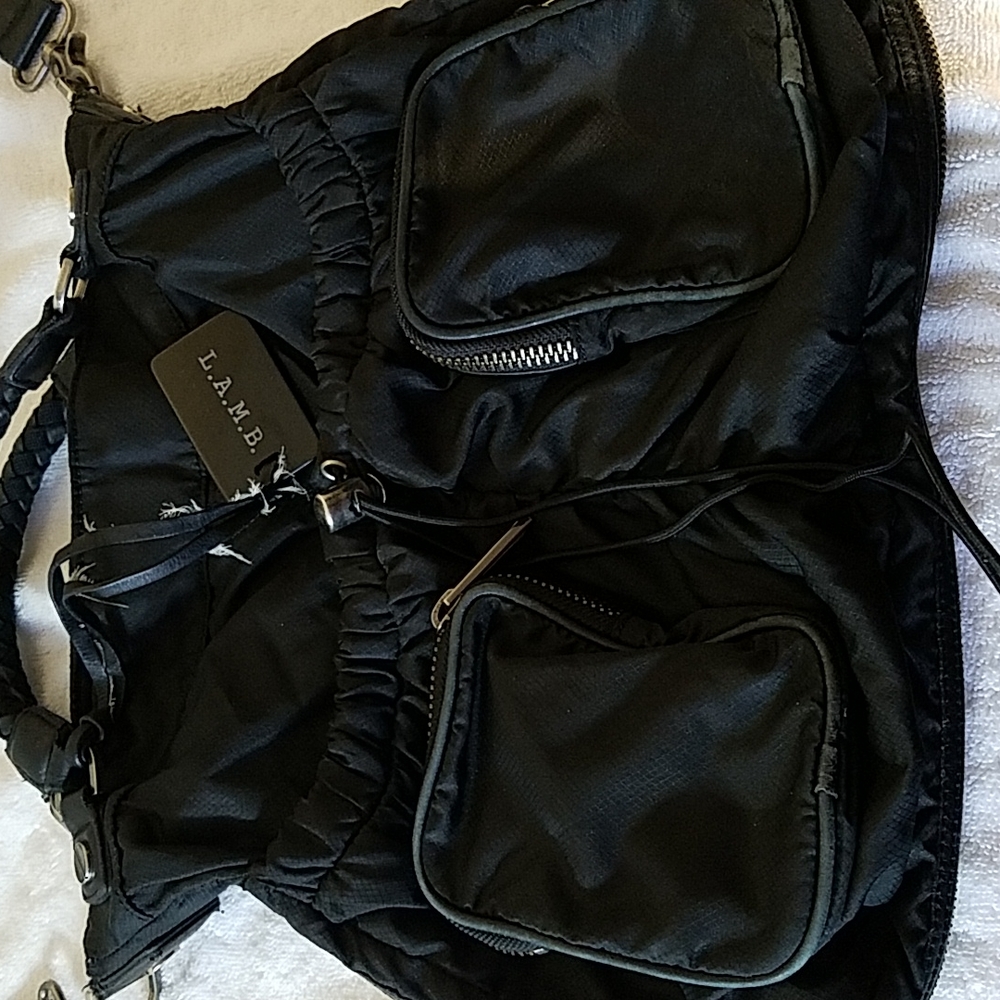 Bags color black very good condition unique and xpand if you wanted.